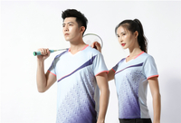 Vêtements de tennis pour adultes imprimés par protection solaire