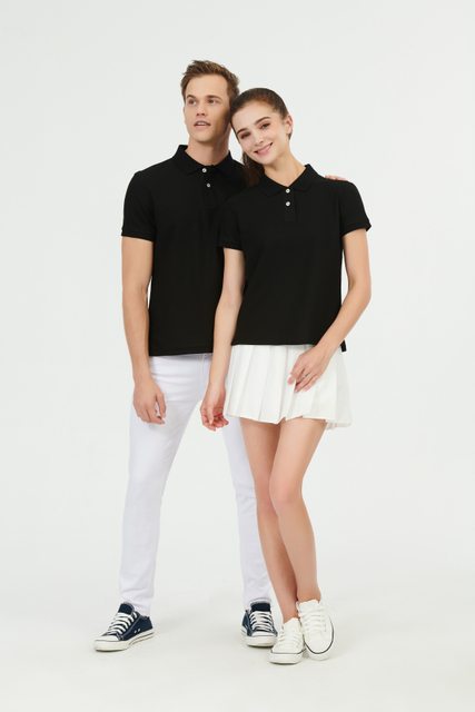 Polos respirants unisexes 100 % coton personnalisés