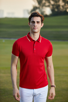 Personnaliser le polo pour hommes en polyester spandex sec