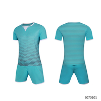 Nouveau maillot de football bleu clair pour hommes
